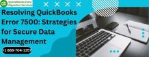 Resolving QuickBooks Error 7500: Strategies for Secure Data Management