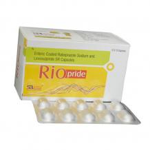 Riopride Capsule, Rabeprazole 20 Mg + Levosulpiride 75 Mg Capsules - Schwitz Biotech