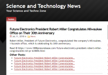 Robert Miller& Future Electronics, Congratulate 25 anniversary of their employs