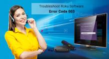 How to Troubleshoot Roku Software Error Code 003? call 1-833-979-2915
