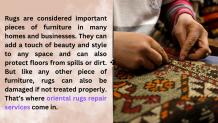 Oriental Rugs Repair Services