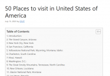 50 Places to visit in United States of America