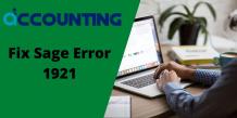 How to Fix Sage Error 1921