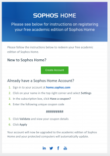 Sophos Home Account Login
