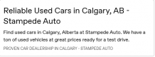 Reliable Used Cars in Calgary, AB - Stampede Auto