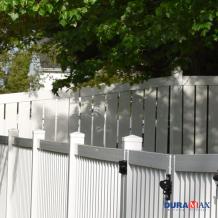 semi privacy vinyl fence