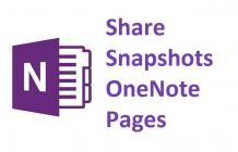 Share attachments smartly! Learn to share snapshots OneNote pages