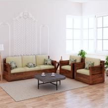 Wooden Sofa Set and L shape Fabric Sofa Set Online in India