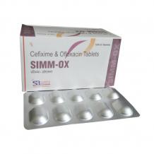 Simm-Ox Tablet, Cefixime 200 Mg + Ofloxacin 200 Mg Tablets - Schwitz Biotech