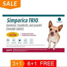 Buy Simparica TRIO for Dog Fast Flea and Tick Treatment | Simparica Trio Chewable Tablets