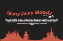 Slimy Juicy Bloody Font Free Download OTF TTF | DLFreeFont