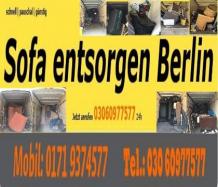Sofa entsorgen sofort Berlin Abholung+Entsorgung 80 Euro