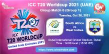 South Africa vs West Indies ICC T20 worldcup match centre - cricwindow.com 
