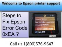 1 (800) 576-9647 How to Fix Epson Printer Error Code 0xEA?