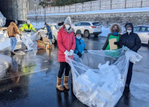 The State Recycling Funding for Beverly Make it Possible to Sweep up “White Styrofoam Snow”