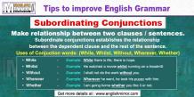 Conjunction words: While, Whilst, Without, Wherever, Whether