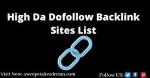 High Da Dofollow Backlink Sites List