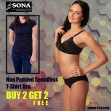 Buy 2 Padded T-Shirt Bra and Get 2 Free from Sonaebuy &#8211; Sonaebuy &#8211; online bra, women’s lingerie, Women’s underwear, nightwear