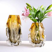 Table Vase Unique Glass Shaped Design Modern Style Home Decor - Warmly Design