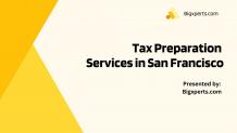 Tax Preparation in San Francisco