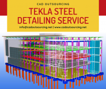 Tekla steel detailing service - cad outsourcing