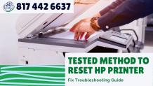 Tested Method to Reset HP Printer Dial 817 442 6637 Hp Reset