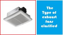 The Type of exhaust fans clarified