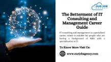 The Betterment of IT Consulting and Management Career Guide | QRS