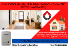 Thermann C7 26L LPG Continuous Flow 50°(12yrs Warranty)