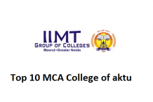 Top 10 MCA College of aktu