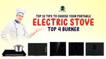 Portable Electric Stove Top 4 Burner