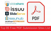 Top 5 Free PDF Submission Sites List - Boost web Visibility 