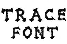 Trace Font Free Download OTF TTF | DLFreeFont