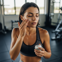 Cuidado facial natural para deportistas incansables