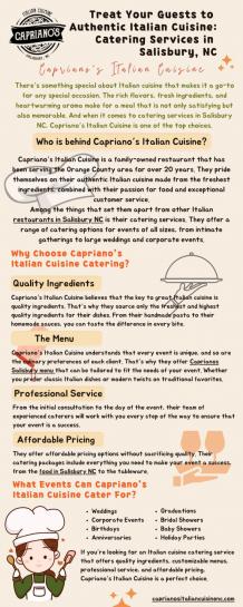 Caprianos Salisbury menu