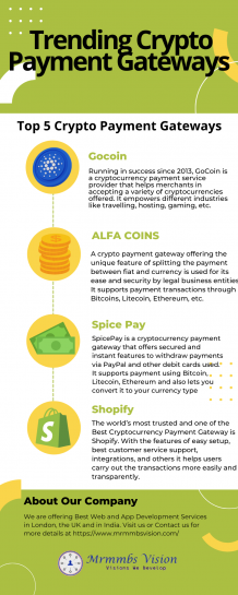 Trending Cryptocurrency Payment Gateways