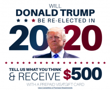 Will Donald Trump be re-elected in 2020? Tell If Re-Elected Win Cash