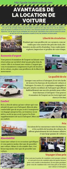 Avantages de la location de voiture