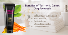 Get Radiant Skin with Turmeric Carrot Clay Face Wash