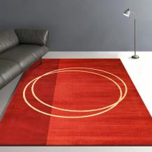 Unique Red Rug Contemporary Pattern Design Flooring Cover Area Carpets - Warmly Home