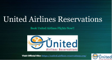 For Flights Booking Call Us On United Airlines Reservations