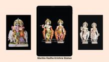 Adding Beauty and Charm with Divine Marble Radha Krishna Statue