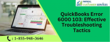Here Effectively Guide to fix the QuickBooks error 6000 103 