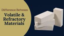 What is the difference between volatile and refractory materials? 