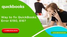 Way to fix QuickBooks Error 6190, 816? - QBS Solved