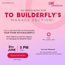 Builderfly &#8211; A Complete Ecommerce Solution is conducting its Third Consecutive Webinar