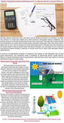 What Arizona Homeowners Need to Know About Solar Panels | Visual.ly