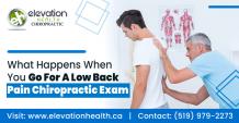 What Happens When You Go For a Low Back Pain Chiropractic Exam