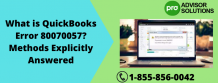 What is QuickBooks Error 80070057? Methods Explicitly Answer - ZoomBazi