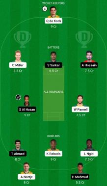 SA vs BAN Dream 11 team Today: South Africa vs Bangladesh Dream 11 Tips ICC Men&#39;s T20 World Cup 2022 Super 12- Match 10  